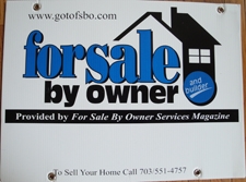 Double Sided FSBO Sign VA Virginia for For Sale By Owner Home Sellers